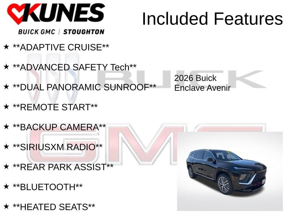 New 2026 Buick Enclave Avenir SUV