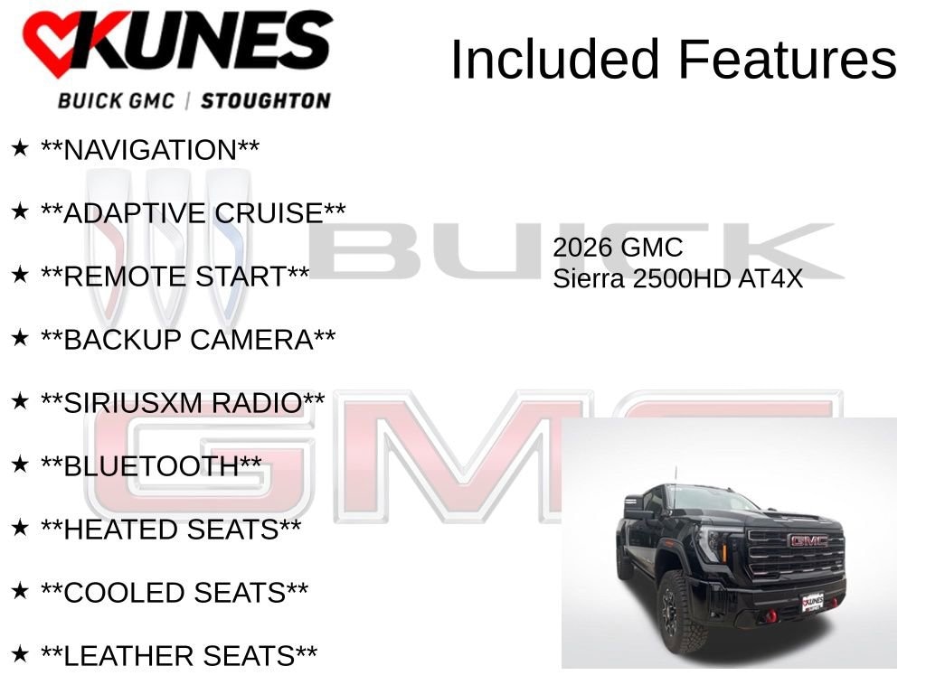 New 2026 GMC Sierra 2500 HD AT4X Truck