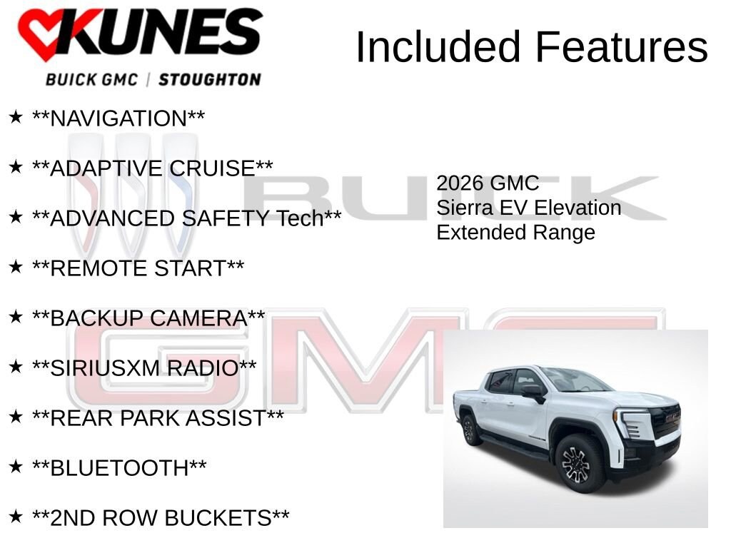 Used 2026 GMC Sierra EV Elevation Extended Range Truck