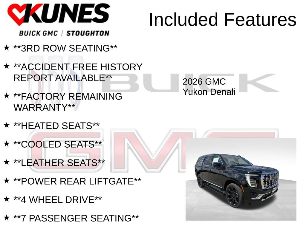New 2026 GMC Yukon Denali SUV