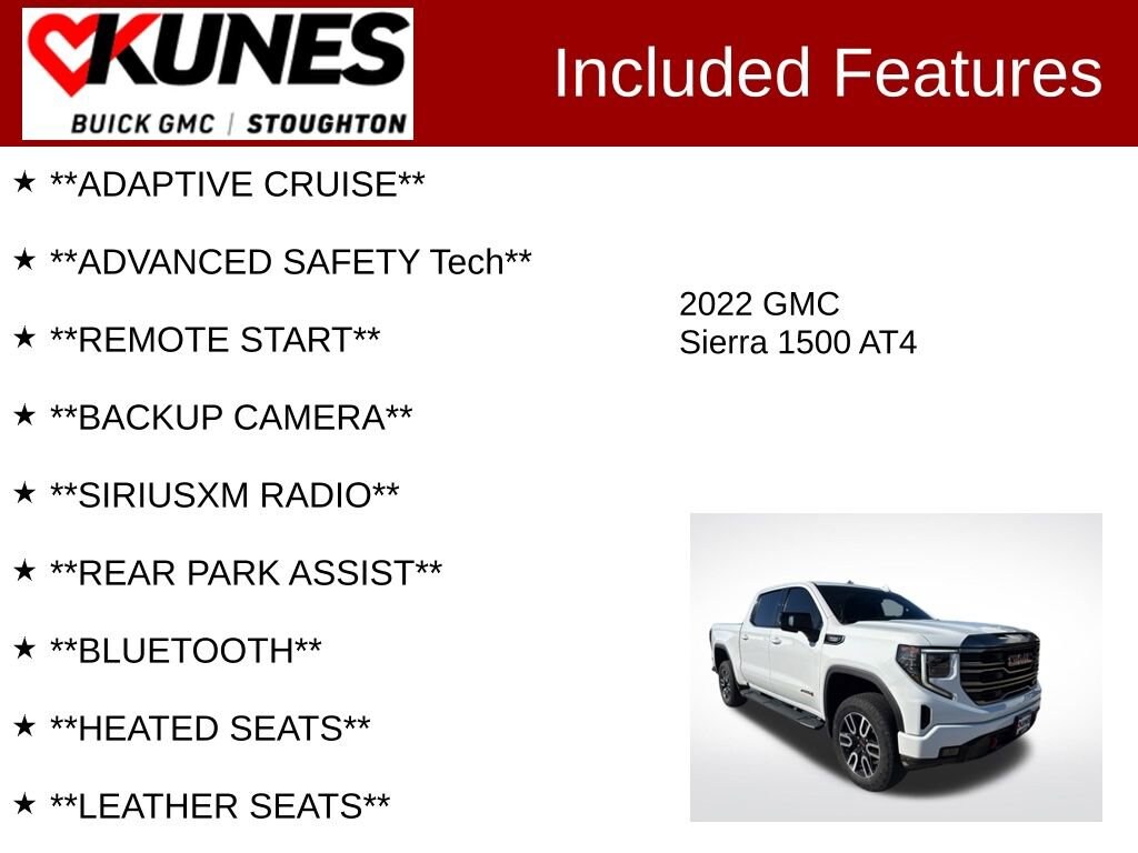 Used 2022 GMC Sierra 1500 AT4 Truck