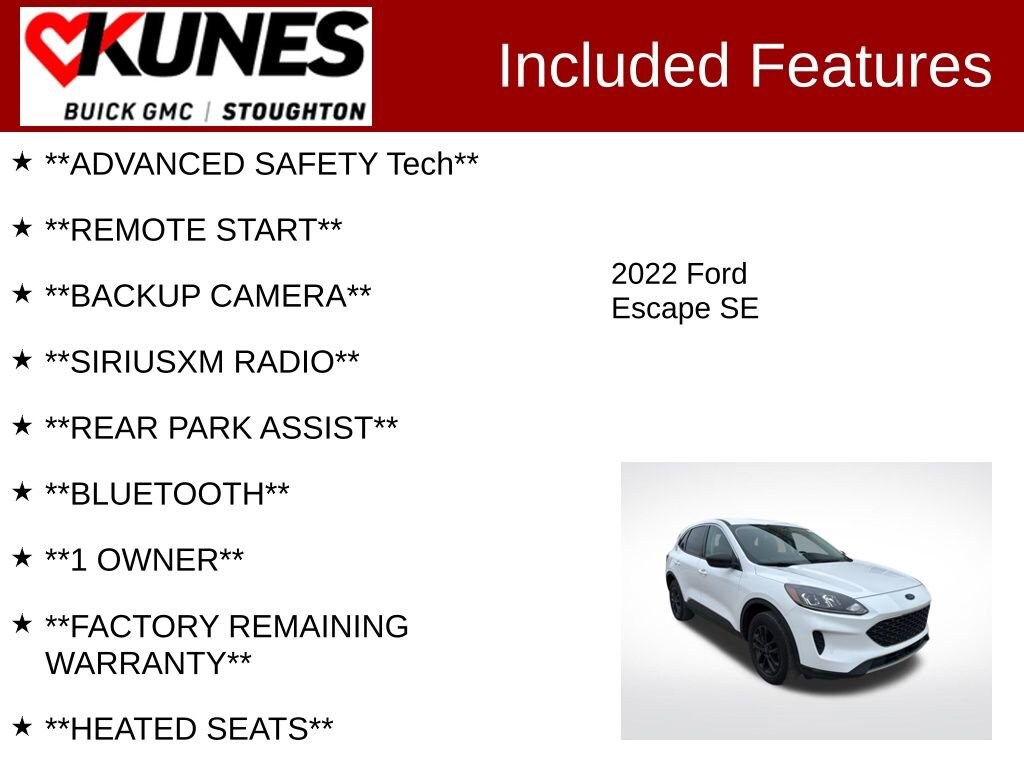 Used 2022 Ford Escape SE