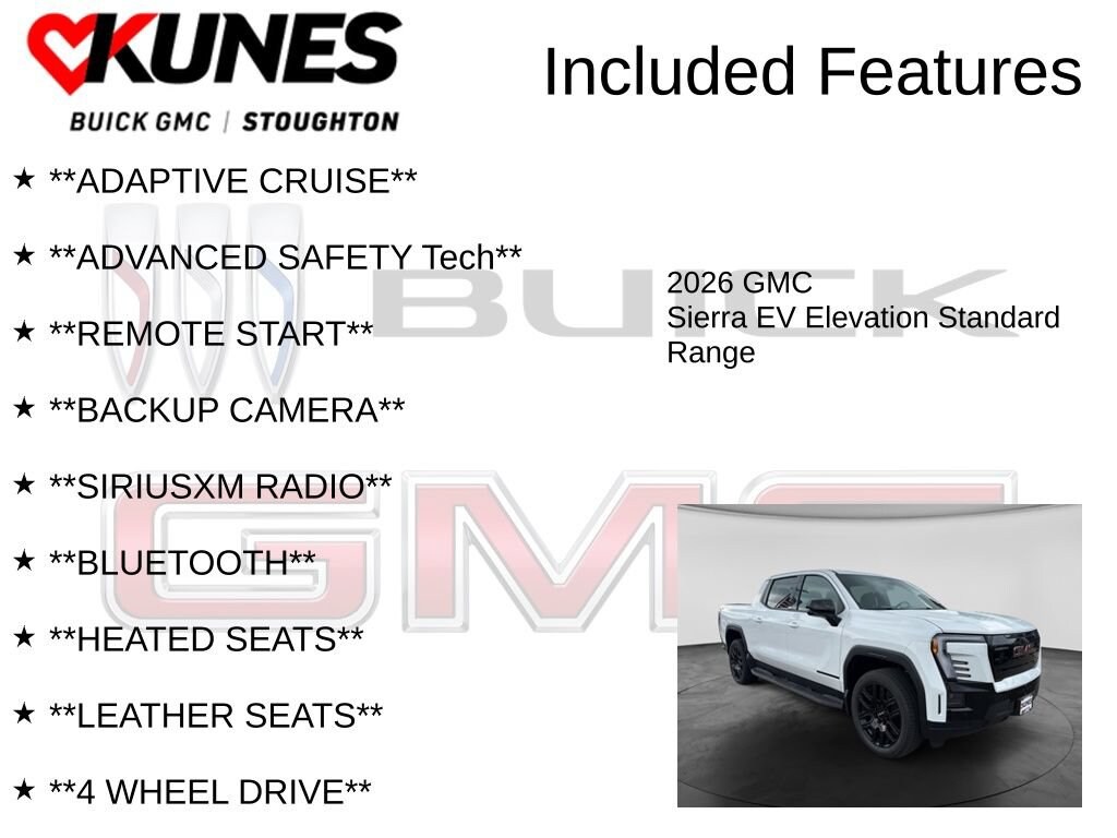 Used 2026 GMC Sierra EV Elevation Standard Range Truck