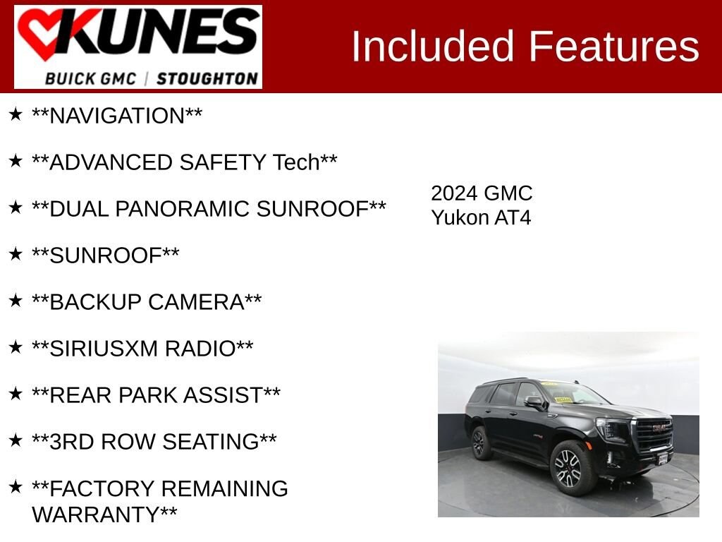 Used 2024 GMC Yukon AT4 SUV