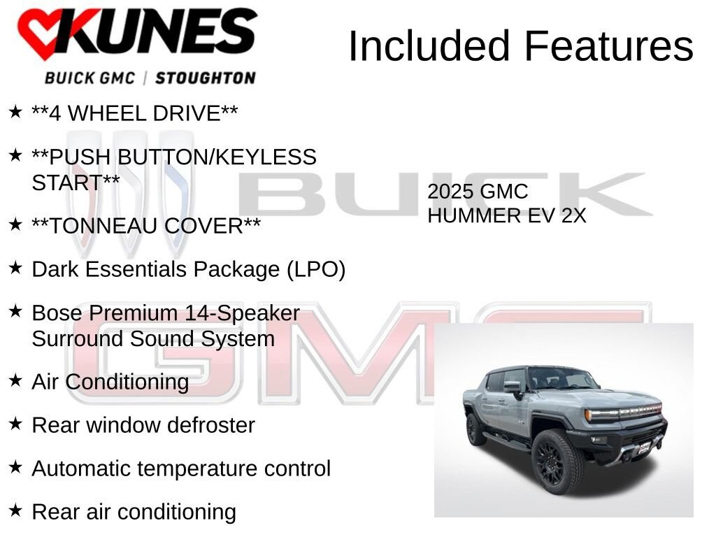 New 2025 GMC HUMMER EV Pickup 2X Truck