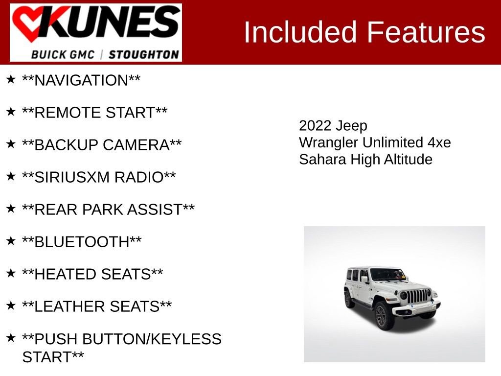 Used 2022 Jeep Wrangler 4xe Unlimited Sahara High Altitude
