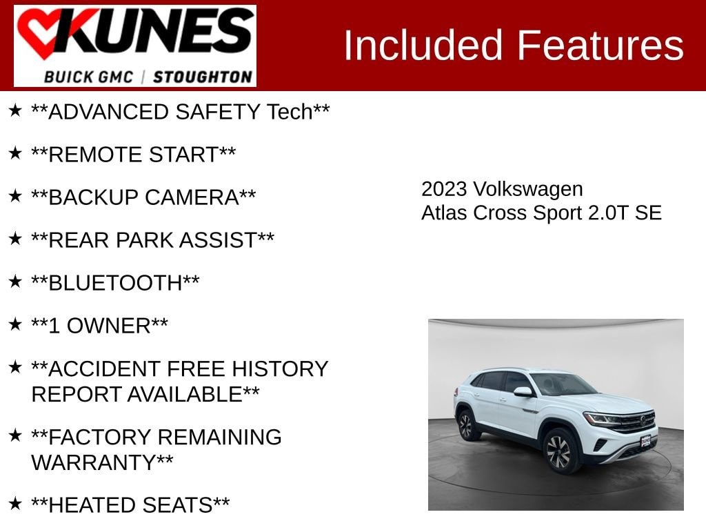 Used 2023 Volkswagen Atlas Cross Sport 2.0T SE