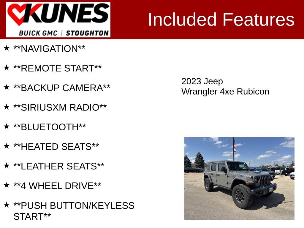 Used 2023 Jeep Wrangler 4xe Rubicon