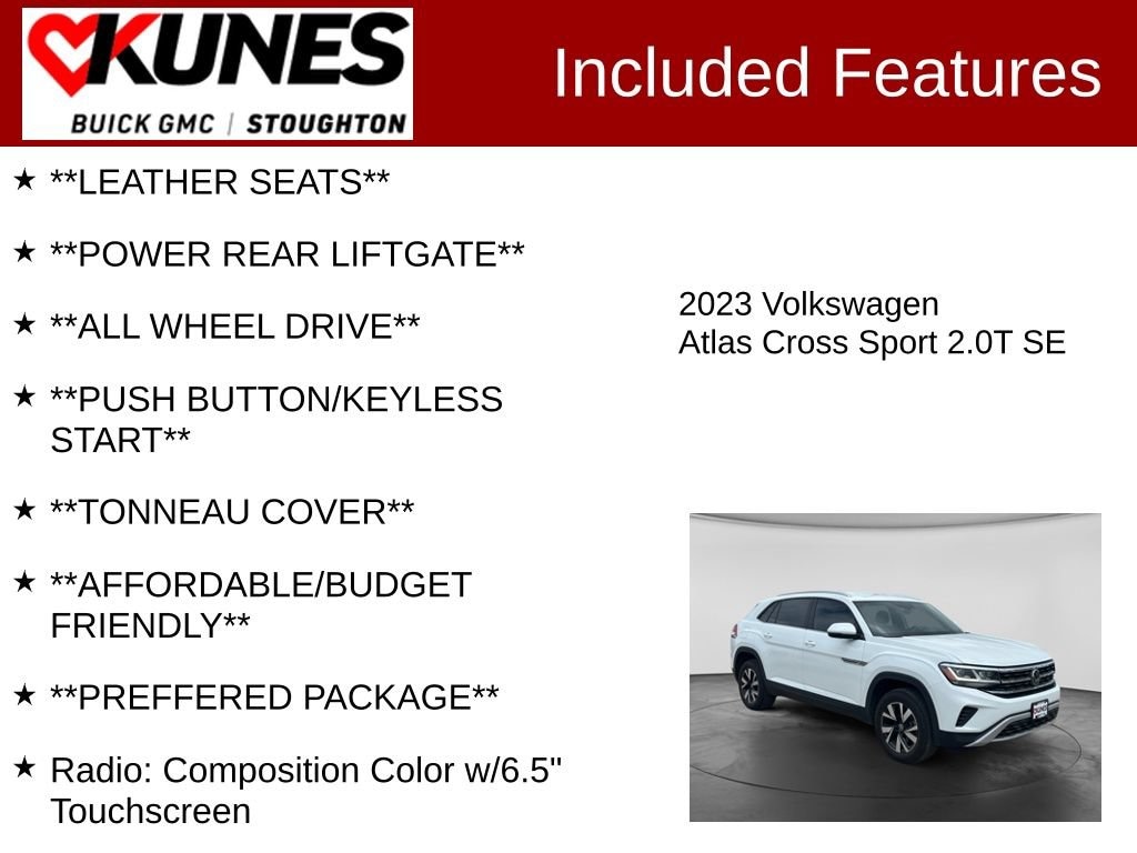 Used 2023 Volkswagen Atlas Cross Sport 2.0T SE