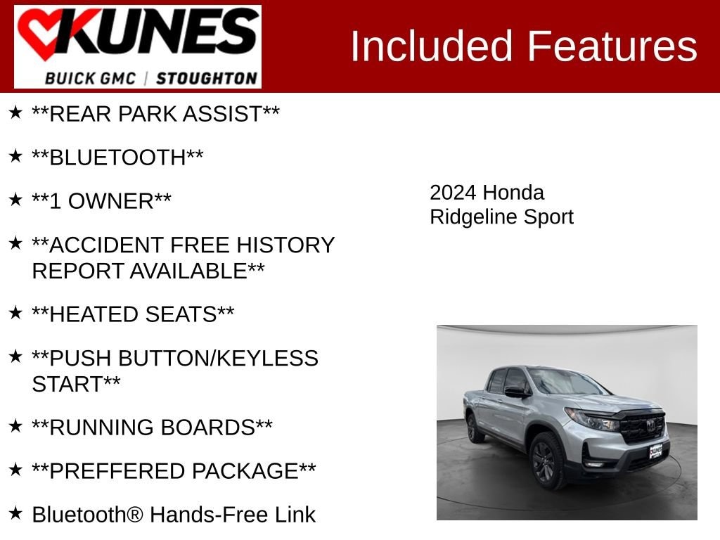 Used 2024 Honda Ridgeline Sport