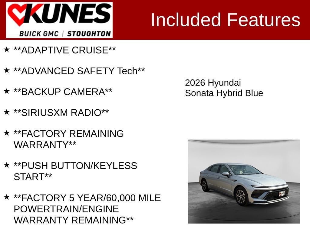 Used 2026 Hyundai Sonata Hybrid Blue