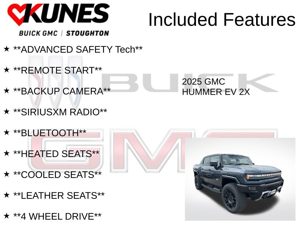 New 2025 GMC HUMMER EV Pickup 2X Truck