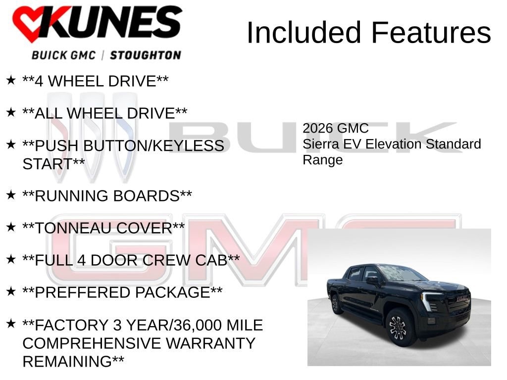 Used 2026 GMC Sierra EV Elevation Standard Range Truck
