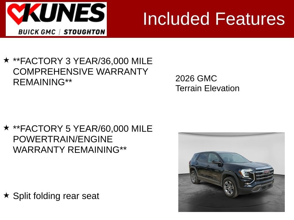 Used 2026 GMC Terrain Elevation SUV