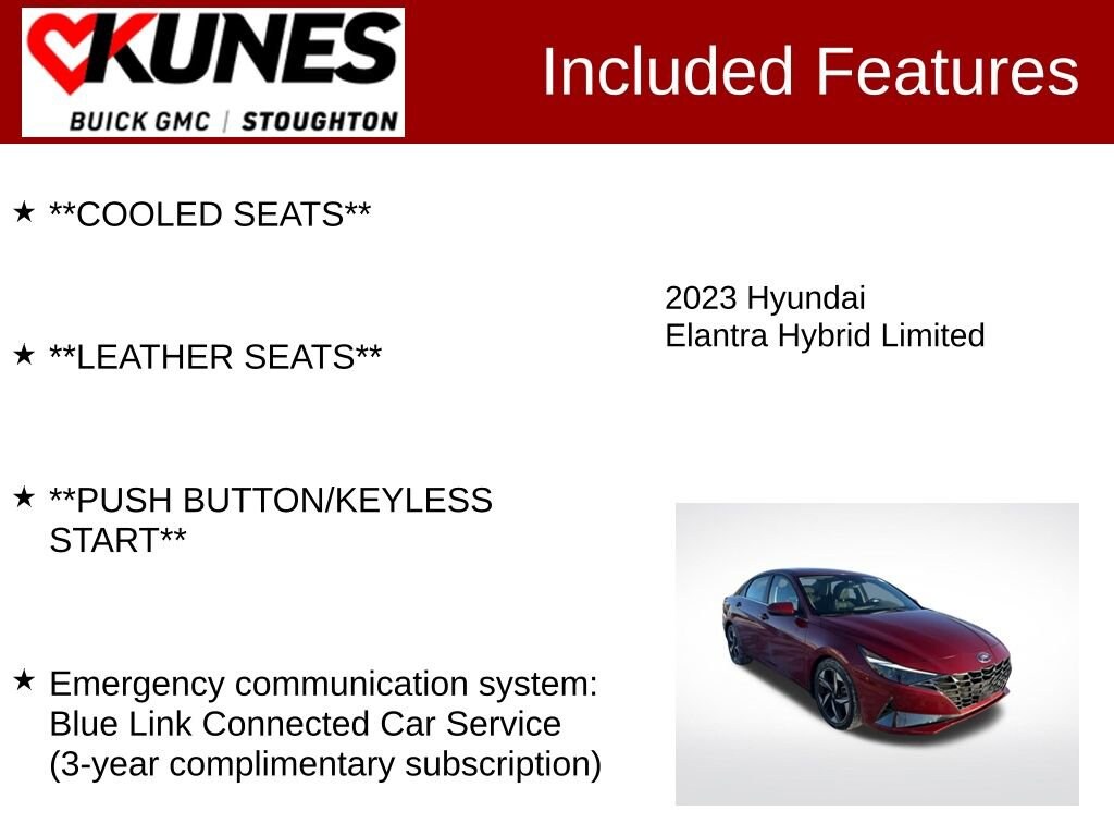 Used 2023 Hyundai Elantra Hybrid Limited