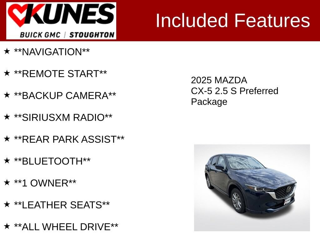 Used 2025 Mazda CX-5 2.5 S Preferred Package