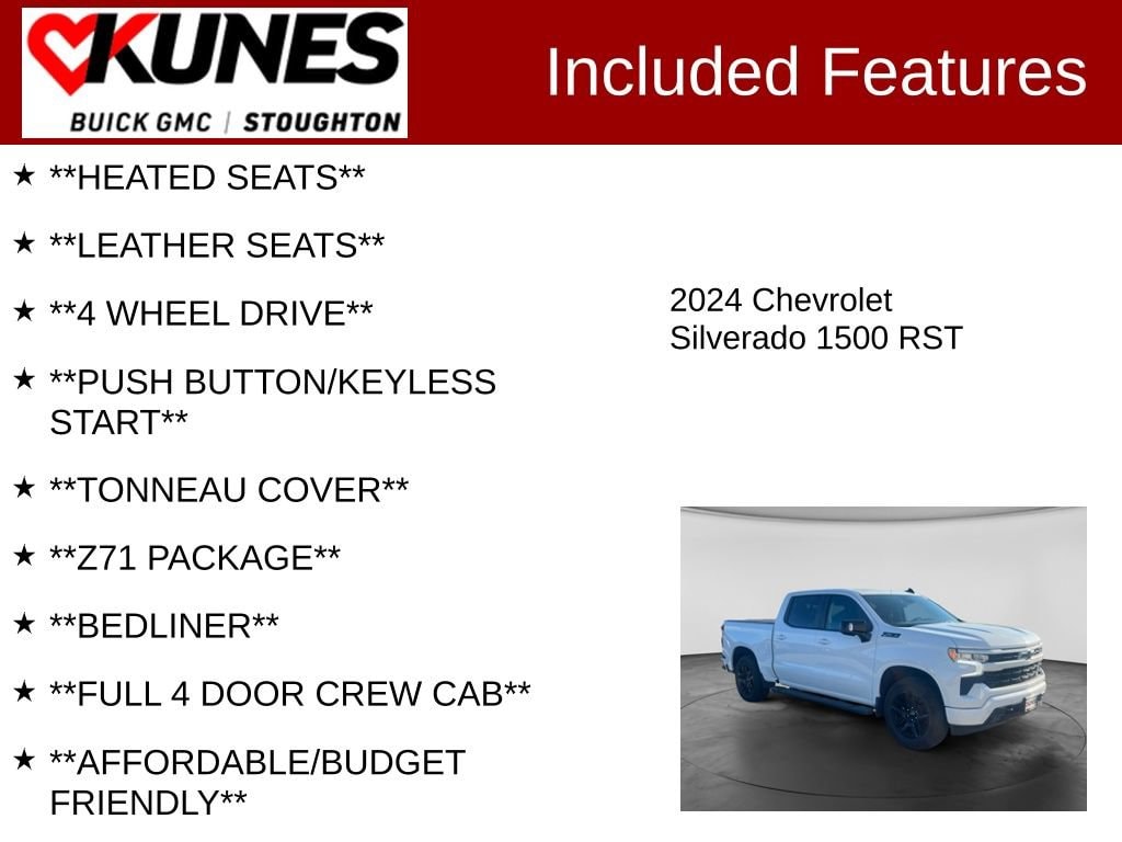 Used 2024 Chevrolet Silverado 1500 RST Truck