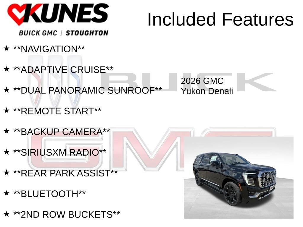 New 2026 GMC Yukon Denali SUV