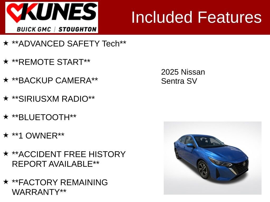 Used 2025 Nissan Sentra SV