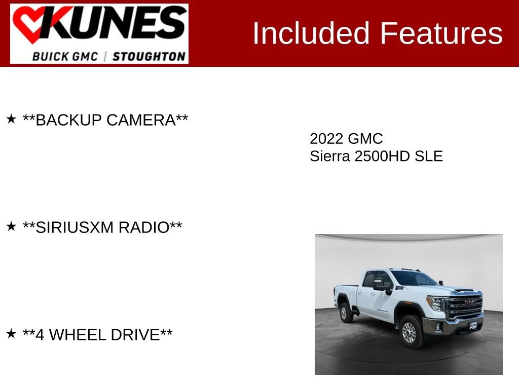 Used 2022 GMC Sierra 2500 HD SLE Truck