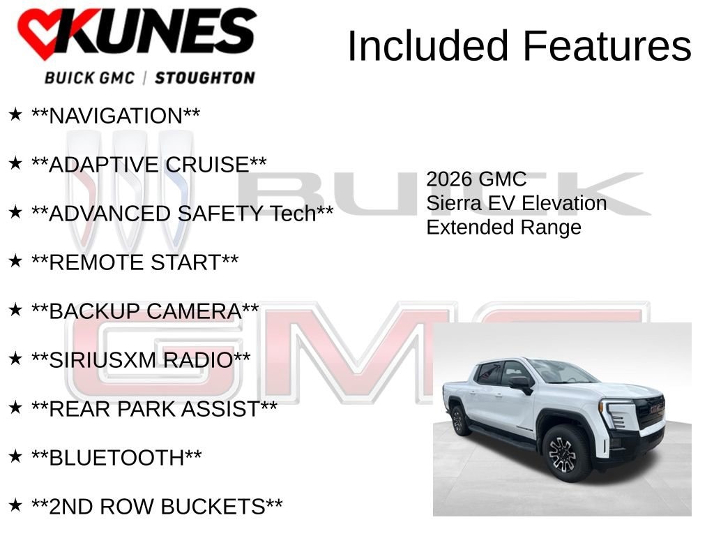 Used 2026 GMC Sierra EV Elevation Extended Range Truck