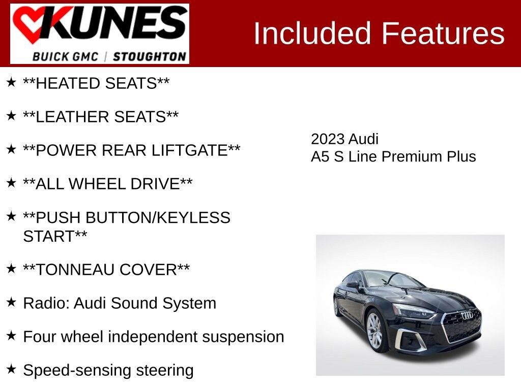 Used 2023 Audi A5 Sportback S Line Premium Plus