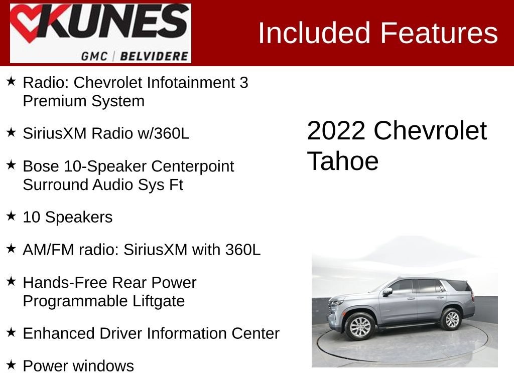 Used 2022 Chevrolet Tahoe Premier SUV