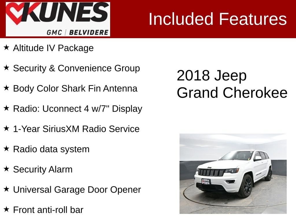 Used 2018 Jeep Grand Cherokee Altitude