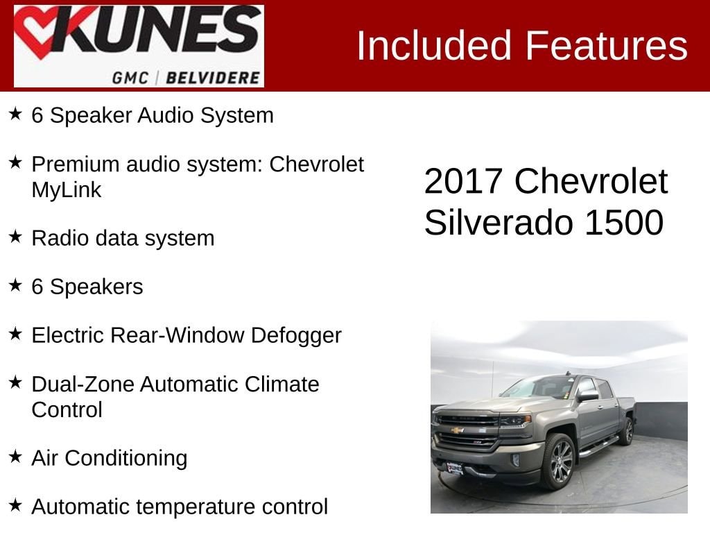 Used 2017 Chevrolet Silverado 1500 LTZ Truck