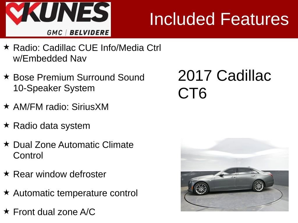 Used 2017 CADILLAC CT6 Luxury AWD Car