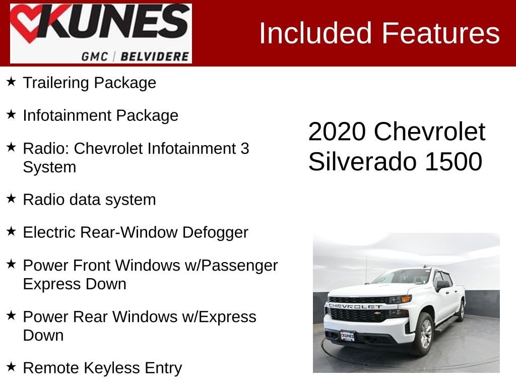 Used 2020 Chevrolet Silverado 1500 Custom Truck
