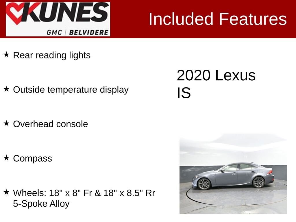 Used 2020 Lexus IS IS 350 F Sport