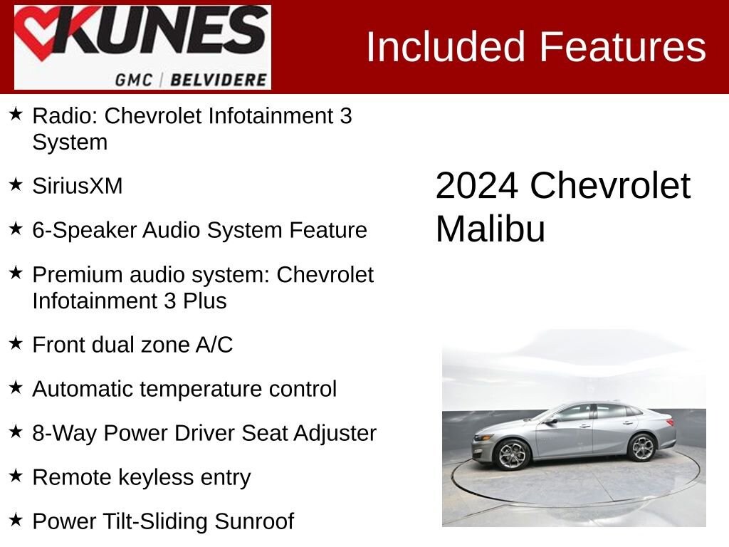 Used 2024 Chevrolet Malibu 1LT Car