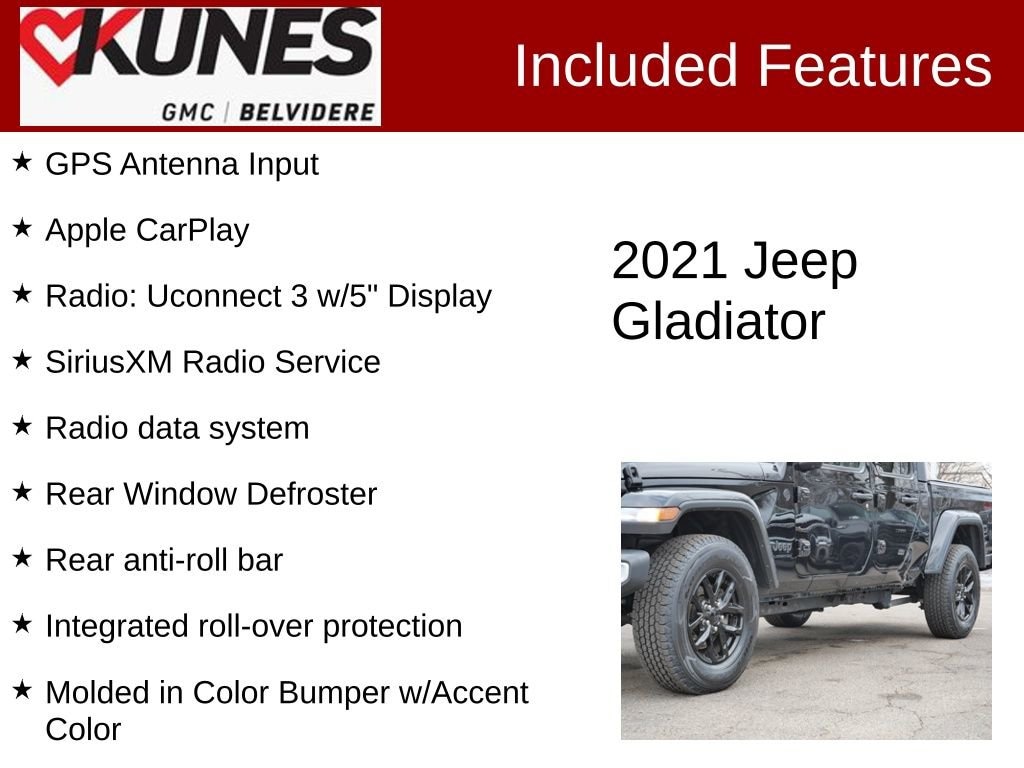 Used 2021 Jeep Gladiator Sport S