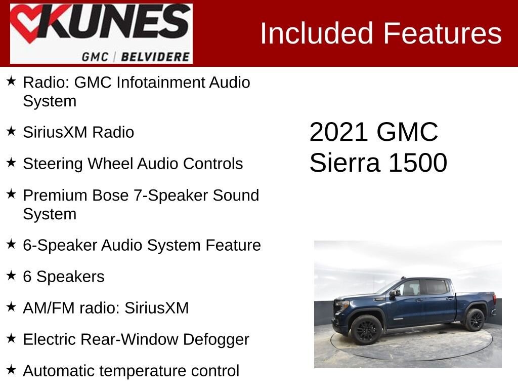Used 2021 GMC Sierra 1500 Elevation Truck