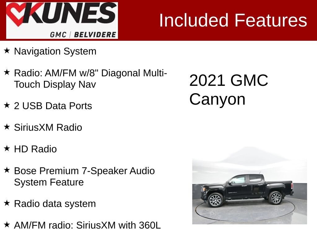 Used 2021 GMC Canyon 4WD Denali Truck