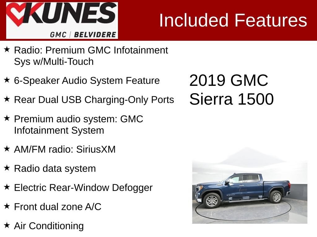 Used 2019 GMC Sierra 1500 SLT Truck