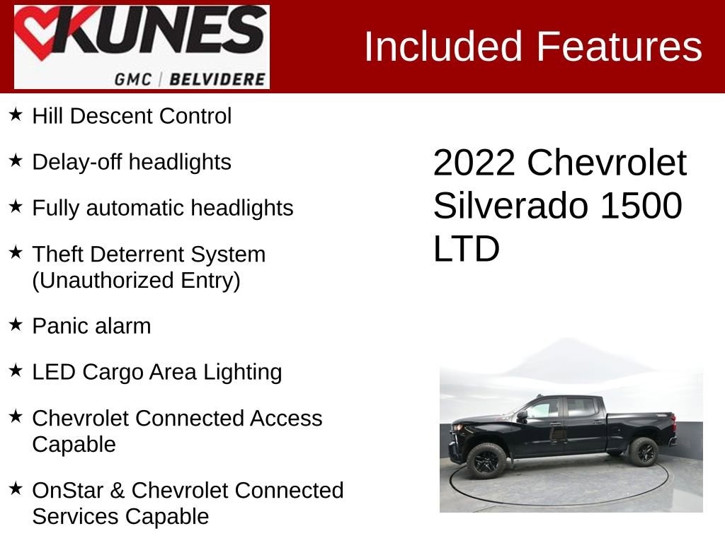 Used 2022 Chevrolet Silverado 1500 LTD Custom Trail Boss Truck