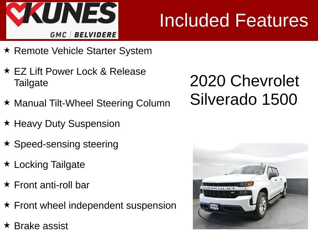 Used 2020 Chevrolet Silverado 1500 Custom Truck