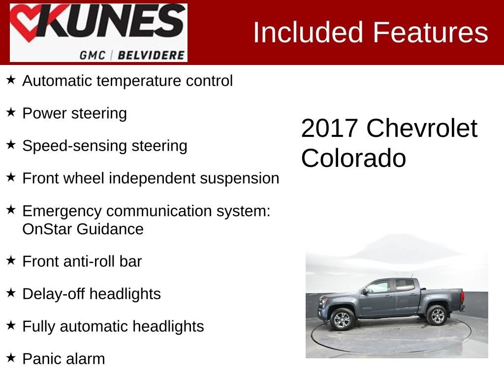 Used 2017 Chevrolet Colorado 4WD Z71 Truck