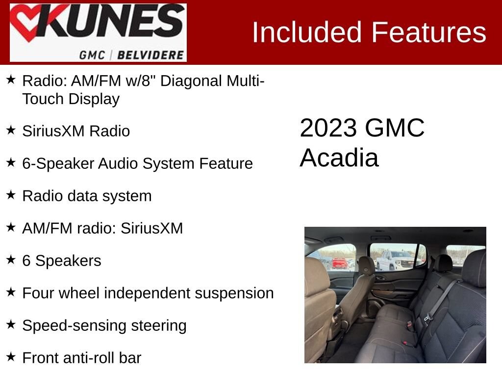 Used 2023 GMC Acadia SLE SUV
