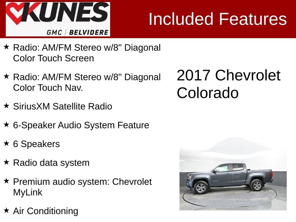 Used 2017 Chevrolet Colorado 4WD Z71 Truck