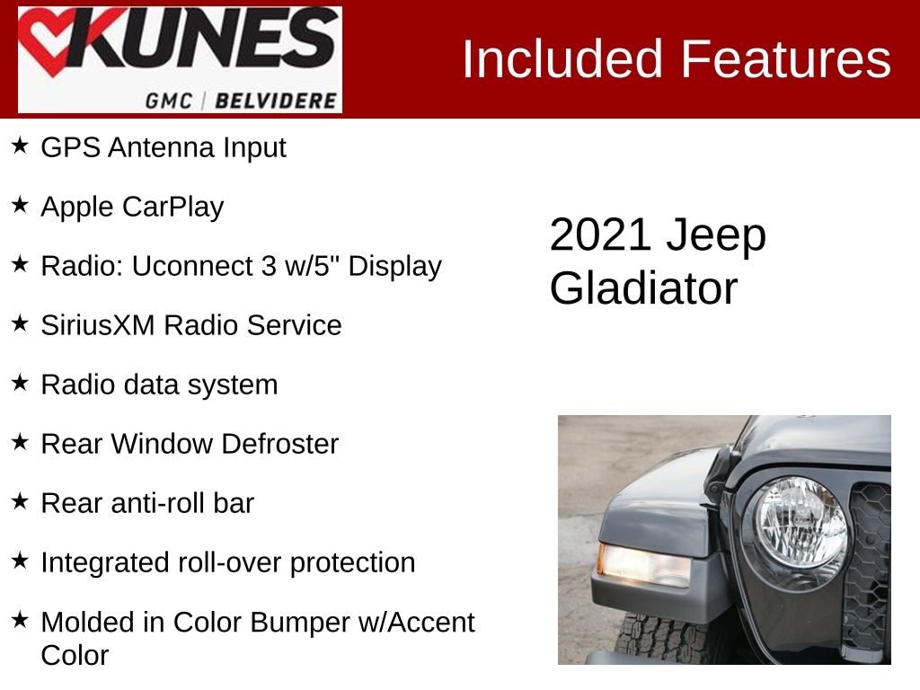 Used 2021 Jeep Gladiator Sport S