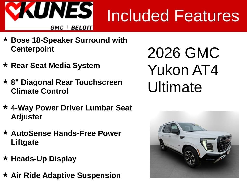 New 2026 GMC Yukon AT4 Ultimate SUV