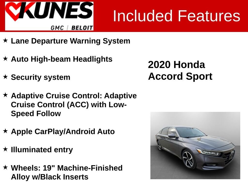 Used 2020 Honda Accord Sedan Sport