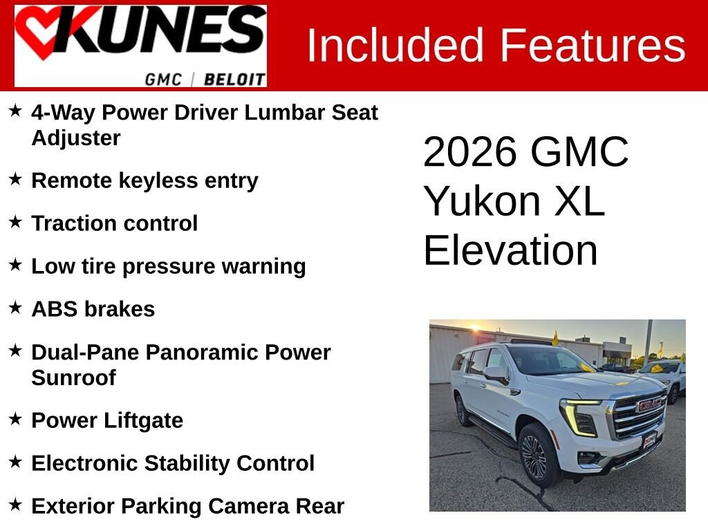 New 2026 GMC Yukon XL Elevation SUV