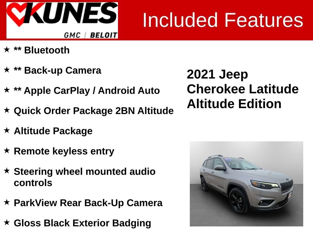 Used 2021 Jeep Cherokee Altitude
