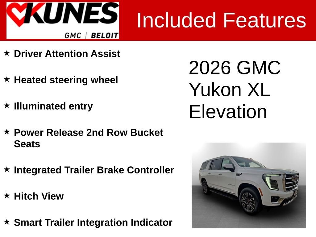 New 2026 GMC Yukon XL Elevation SUV