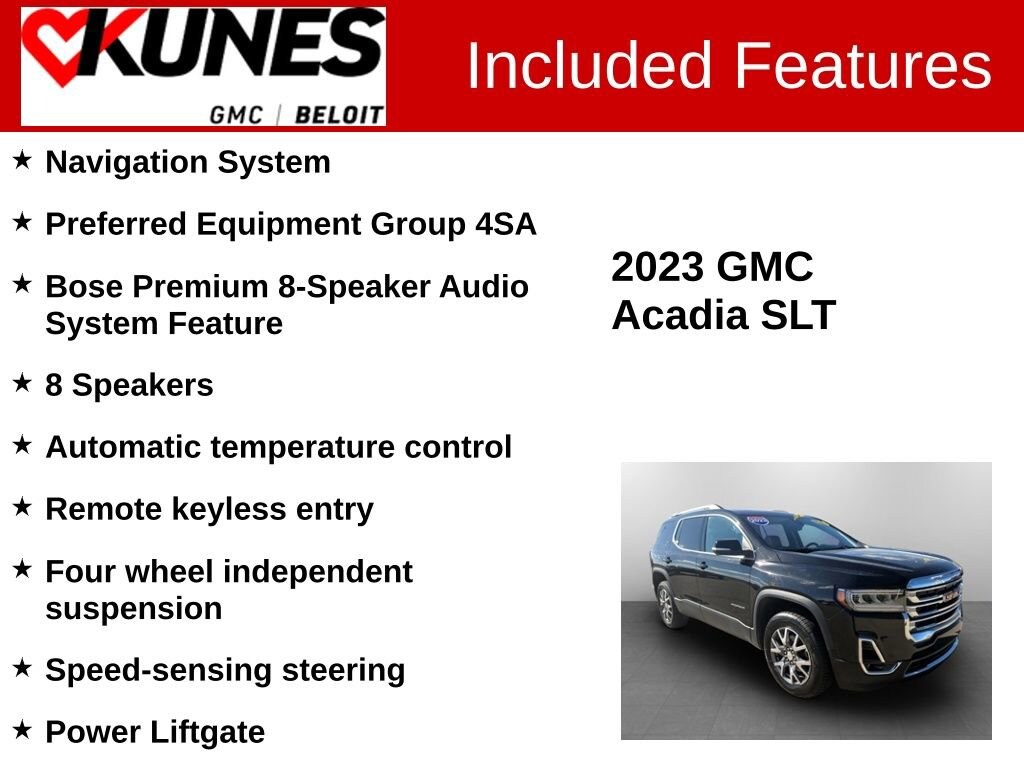 Used 2023 GMC Acadia SLT SUV