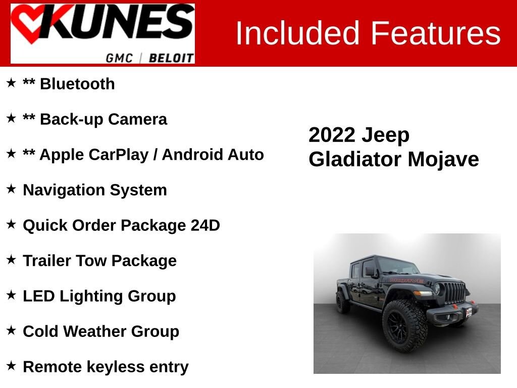 Used 2022 Jeep Gladiator Mojave